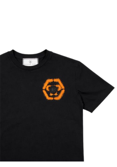 T-shirt bambino nera in cotone Philipp Plein | BTH015NERO